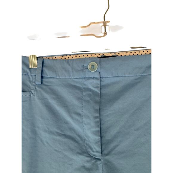 Talbots Plus Blue Basic Casual Everyday Perfect Skimmer Cropped Pants Size 12 - Picture 7 of 12